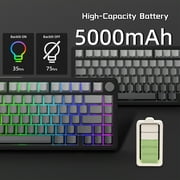 ATTACK SHARK X85 Wireless Mechanical Keyboard 75% Gasket-mounted Bluetooth 5.1/2.4G Wireless & Type-C Wired Mechanical Keyboard