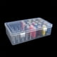 thumbnail image 3 of Ounissouiy Caja de almacenamiento de hilo de coser PP, portátil, Rectangular, 42 carretes, resistente al agua, estuche para lanas, contenedor, Juguetes de construcción Azul, 3 of 6