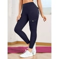 thumbnail image 4 of Workout Cargo Leggings with Pockets for Women Hidden Butt Lifting Leggings Gym Yoga Pants Navy Blue XXL, 4 of 6
