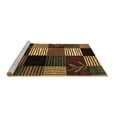thumbnail image 2 of Ahgly Company Machine Washable Indoor Round Abstract Brown Modern Area Rugs, 7' Round, 2 of 4