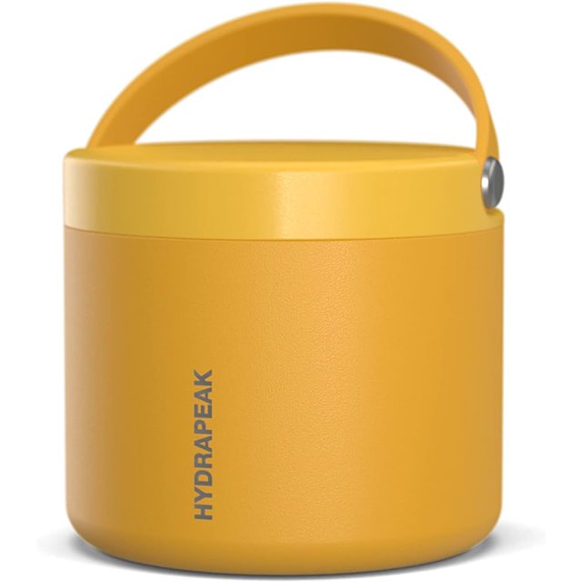 Hydrapeak Tarro de Comida de 18 oz con Asa y Aislamiento al Vacío Naranja HYDRAPEAK HP-FOODIE18-TANGERINE