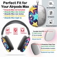 thumbnail image 2 of Protective Cover for AirPods Max Funky Stars=1 Headphones Aesthetic Print Snap On Cases, 2 of 5