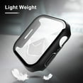 thumbnail image 6 of Phmnkl 2 Pack Hard Case Compatible for Apple Watch Ultra 49mm with 9H Tempered Glass Screen Protector, [Touch Sensitive] [Full Coverage] Slim Bumper Protective Cover for iWatch, 6 of 13