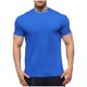 thumbnail image 2 of Blusas y camisas de manga corta y cuello redondo para hombre. Blusas casuales de verano para hombre, de manga corta, de color liso, con cuello redondo, para fitness. Blusas de poliéster para hombre., 2 of 5