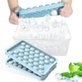 thumbnail image 1 of Bandeja para cubitos de hielo DclobTop, 62 bolas de hielo redondas con tapa, sin BPA, 1 of 7