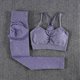 thumbnail image 1 of Conjuntos de gimnasio sin costuras, trajes deportivos para Fitness, ropa de mujer, mallas de botín de cintura alta, sujetador deportivo, ropa atlética para correr, conjunto de Yoga Tan Jianjun  unisex, 1 of 2