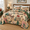 Beige Green-King, variant on Mas Quilts Queen Size Xmas Tree Snowman Deer Pattern