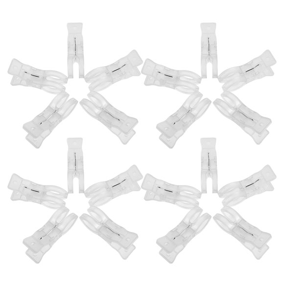 MERRYHAPY 20Ud Sujetadores Transparentes Para Globos Con Pinzas Para Montaje En Eventos
