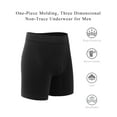 thumbnail image 4 of Men's Boxer Briefs, Nylon Sports Briefs,Value Two Pack,Black/White, 4 of 6