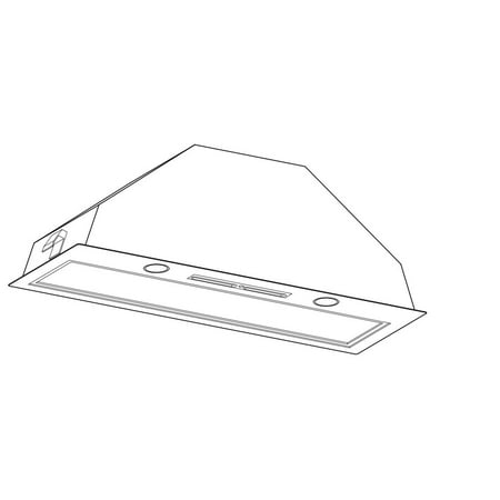 Fisher & Paykel - Perimeter Insert 36" Externally Vented Range Hood - Brushed stainless steel