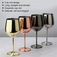 thumbnail image 5 of 1pc Stainless Steel Wine Glass Metal Goblet 500ml Barrel Shape Champagne Whiskey Cup Creative Wine Tumbler Drop-Resistant Design for Home Party Use,Gold, MIANHT, 5 of 9