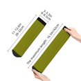 thumbnail image 4 of Rateoe Olive Pattern Quarter Crew Socks,Toe Seamed Ankle Socks,Cotton Cushioned Breathable Athletic Crew Sports Socks, 4 of 7