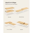 thumbnail image 2 of SONGMICS 2-Piece Adjustable Cabinet Organizer, Stackable Expandable Kitchen Shelf Set for Spices & Storage, Cloud White and Natural Beige, 2 of 7