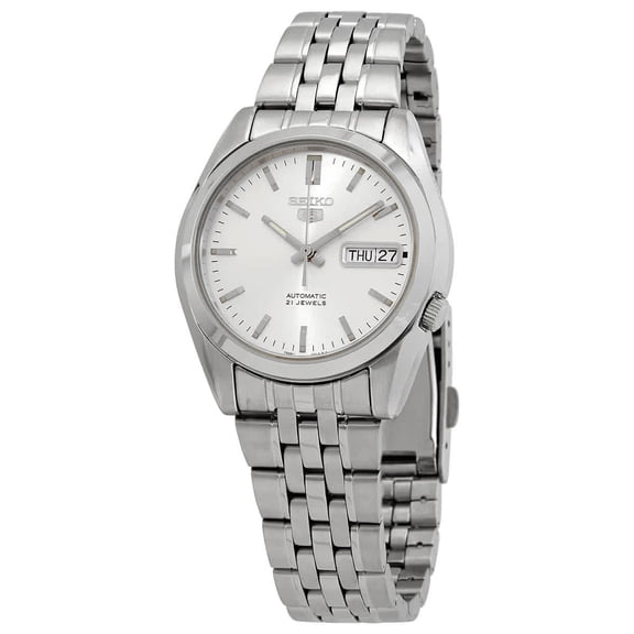 Seiko Series 5 Automatic Silver Dial Men's Watch SNK355K