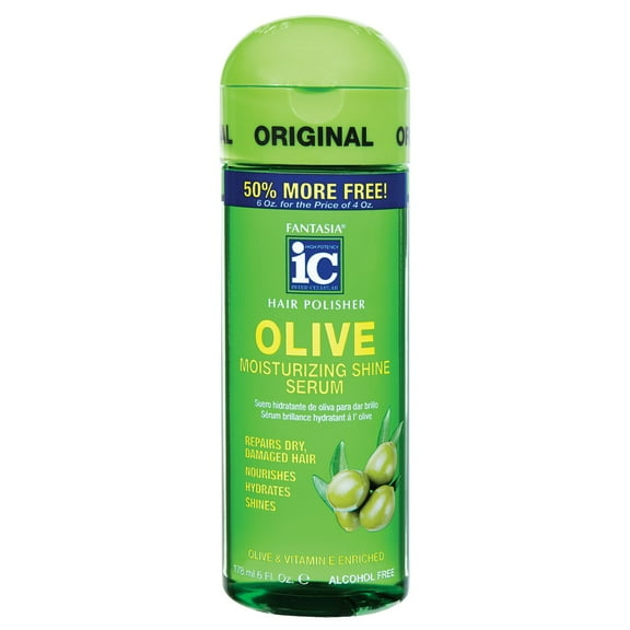 Fantasia IC Salon Hair Polisher Olive Moisturizing Shine Serum 6oz HP-3025