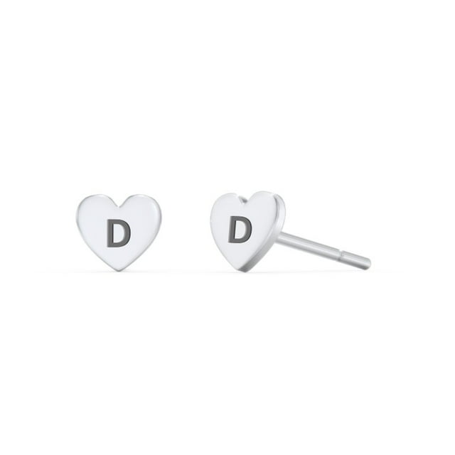 Initial Stud Earrings