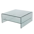 thumbnail image 5 of Noble House Jonael Tempered Glass Coffee Table, Clear, 5 of 17