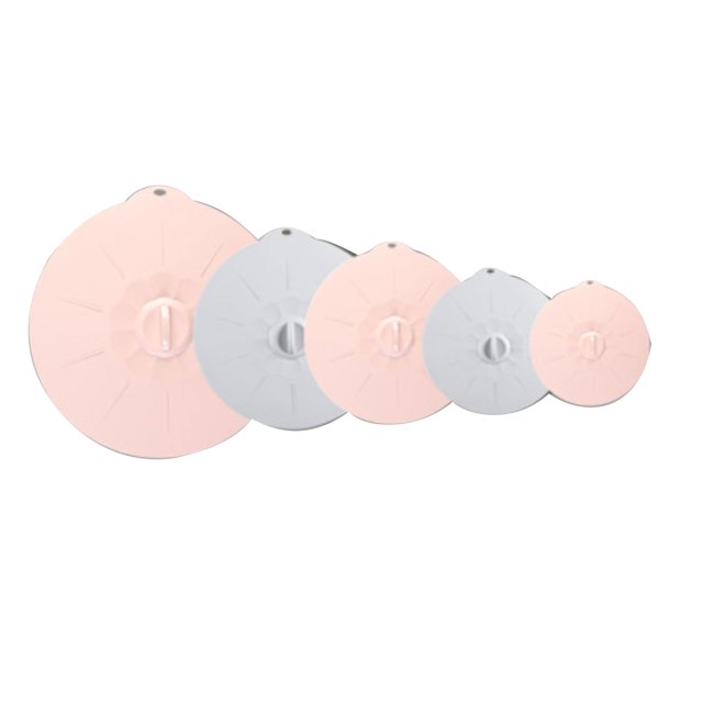 Wweixi Silica Gel Fresh-keeping Caps Set Silicone With Sealing Effect Silicone Is Safe And Healthy type+4 Five piece set
