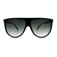 thumbnail image 5 of Classic Oversized Flat Top Oversized Thin Plastic Racer Fashion Sunglasses Black - Green, 5 of 8