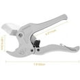 thumbnail image 5 of Ratchet-type Tube and Pipe Cutter for Cutting O.D. PEX, PVC, and PPR Plastic Hoses and Plumbing Pipes up to 1-5/8" inches, Ideal for Home Working and Plumbers, 5 of 9