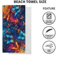 thumbnail image 6 of EUDIDV Absorbent Fine Fiber Double-sided Velvet Beach Towel With Drying And Water Absorption Digital Printing Sun Protection Shawl Swimming Bath Towel Quick Dry, 6 of 6