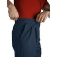 thumbnail image 3 of Harbor Bay by DXL Men's Big and Tall  Men's Big and Tall Waist-Relaxer Pleated Twill Pants, New Navy, 64 Regular/28 Inseam 64 x 28, 3 of 6