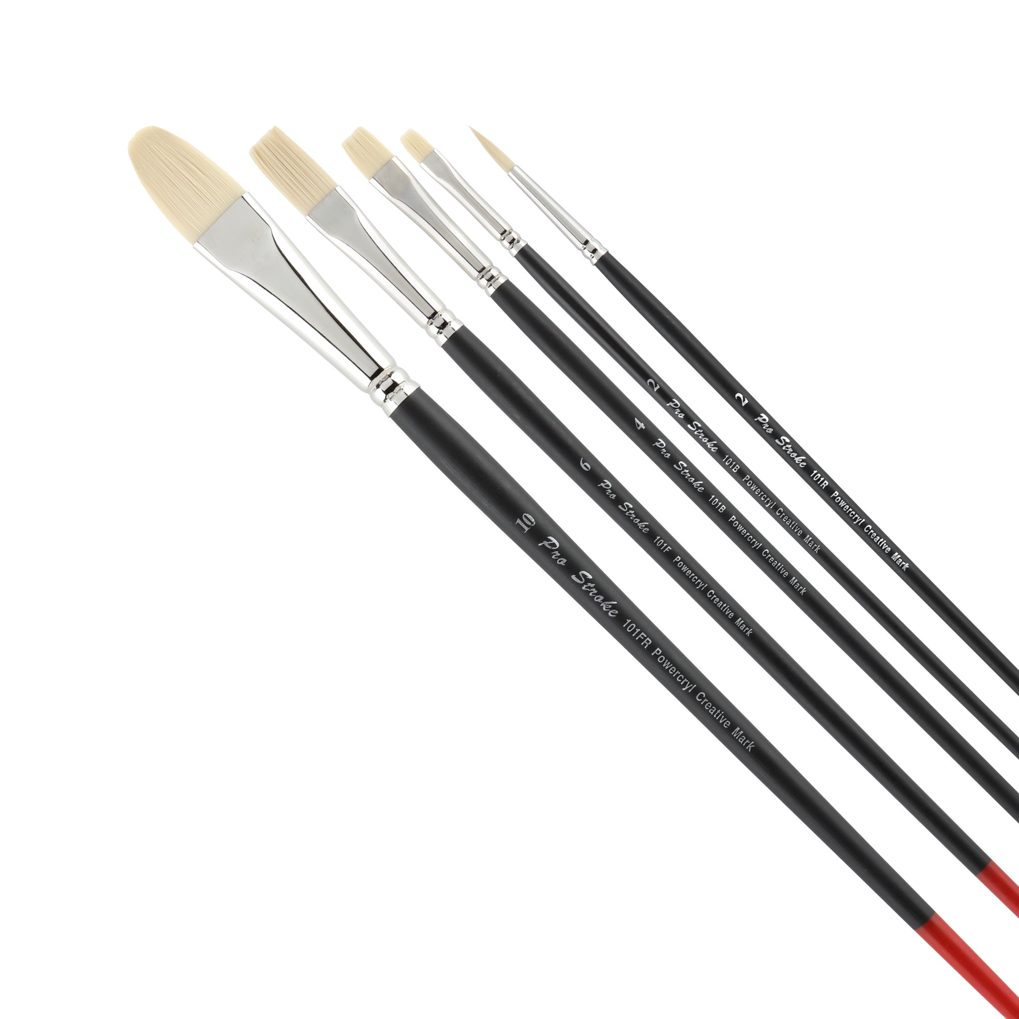 Creative Mark Pro Stroke Powercryl Ultimate Acrylic Paint Brushes - Bulk Set of 180, Artist Paint Brushes, 3 Diameters of Synthetic Hair Filament for Heavy Acrylics, Water Soluble Oils, and More