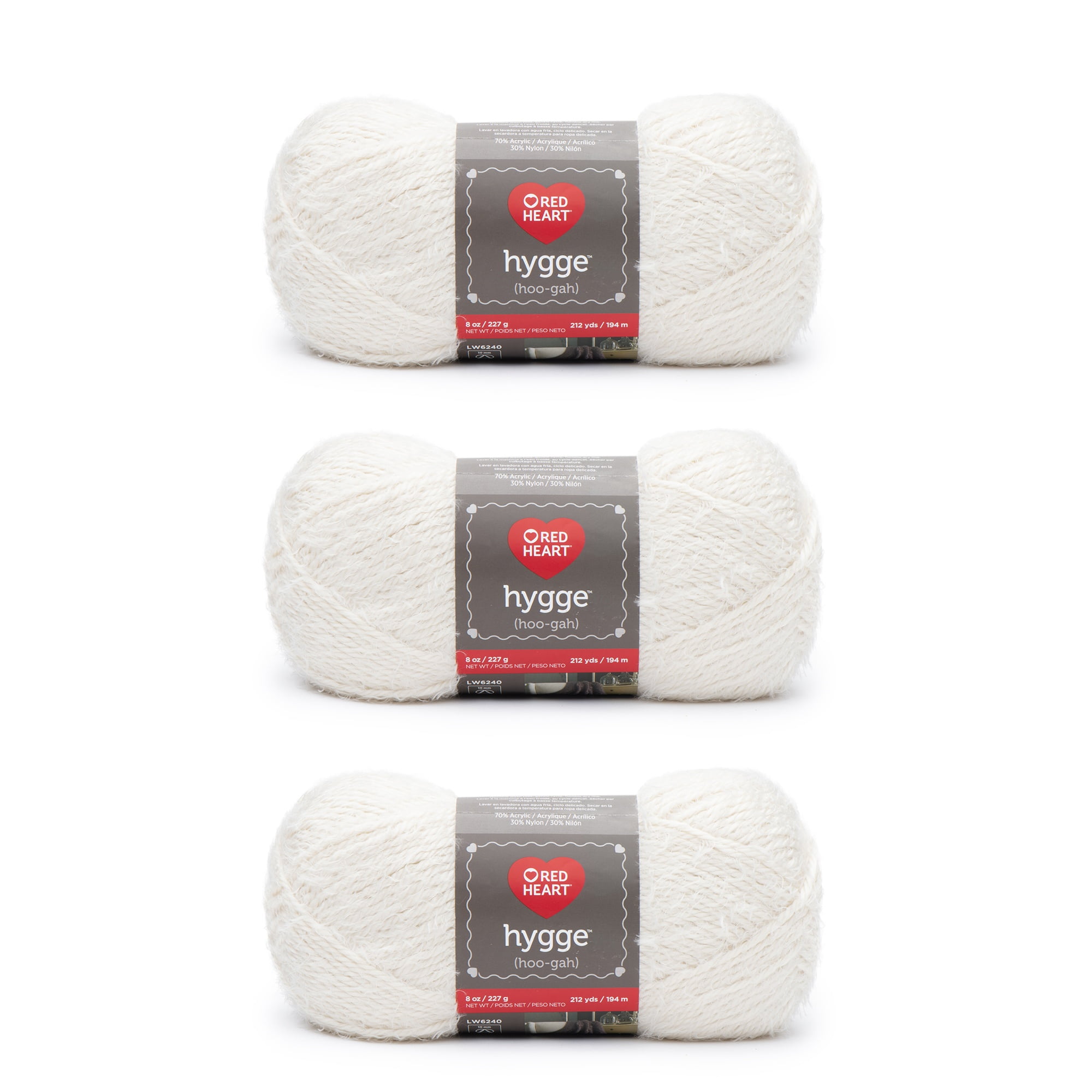 RED HEART Hygge Yarn, 150 G, Argent Sterling 100 Ml