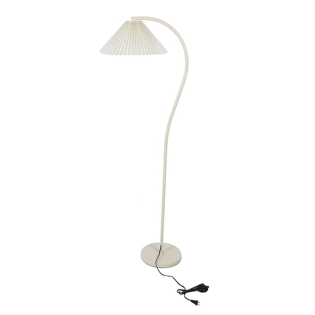 Metal Standing Floor Lamp, Dimmable Remote Control LED Standing Lamp with Foot Switch, Modern Reading Lamp for Living Room