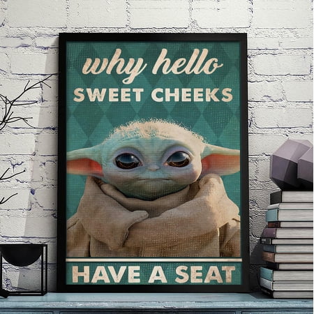 Funny Bathroom Decor Poster, Quirky Alien Wall Art, Intergalactic Restroom Sign, Sci Fi Fan Humor Print, Cute Extra Terrestrial, Poster Only