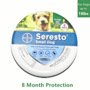 Angle View: Seresto Flea and Tick Prevention Collar for Small Dogs, Adjustable Flea Collar,8 Month Flea and Tick Prevention