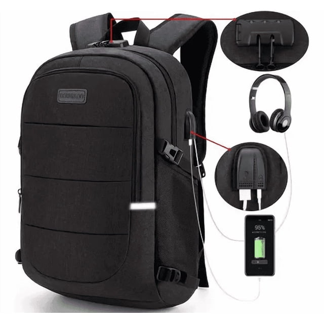 Mochila antirrobo para portátil color negro
