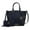 Navy, variant on Joelle Women’s Faux-Snake Embossed Handbag Tote bag With Matching Wallet Purse by Mia K- 2 pieces - Charcoal
