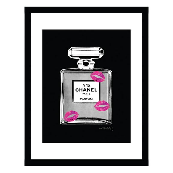 Designer Fashion Glam Perfume Bottle - Framed Print