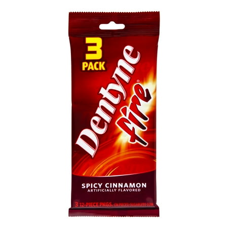 Dentyne Fire Spicy Cinnamon Sugarless Gum- 3 PK, 3.0 PACK