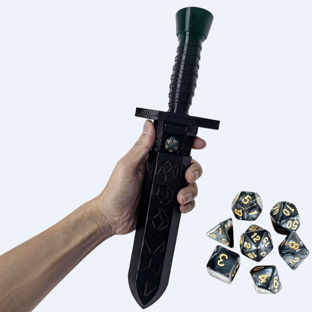 Torres de dados XJPONGC soporte para dados RPG con forma de daga