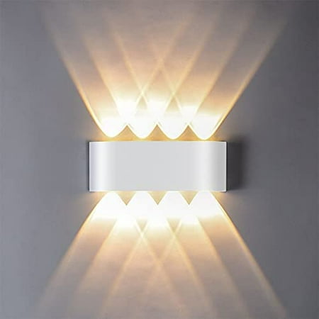 

8W LED Wall Light 3000K Warm White Light IP65 Waterproof Wall Sconce Modern Aluminum LED Light Indoor and Outdoor Available