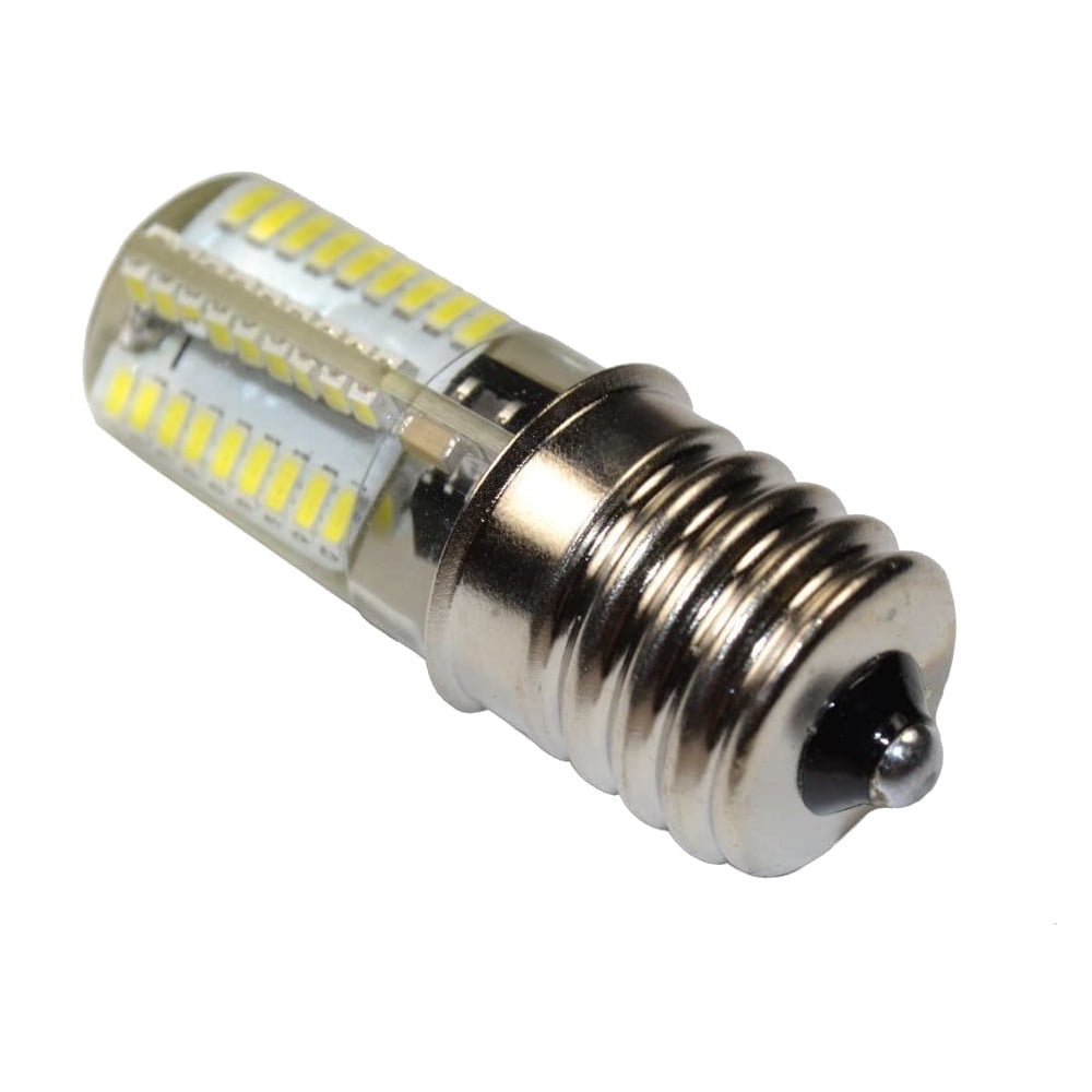 HQRP 2-Pack 110V E17 Base Silicone Crystal Dimmable LED Bulbs Cool White for Whirlpool 8206232A Light Bulb Replacement