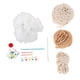 thumbnail image 3 of Kit de crochet para árbol de Navidad, adornos tejidos a mano, kits de decoración caseros para hacer beige, 3 of 9