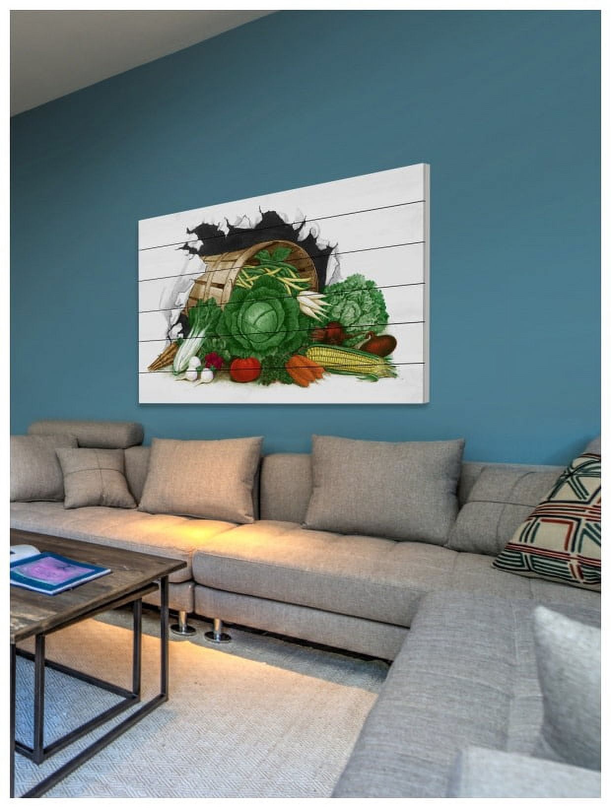 Marmont Hill "Veggies" Painting Print on White Wood