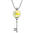 thumbnail image 1 of Desayuno nutritivo ilustración patron Colgante Collar Vintage Llavero Plata Joyas Unbranded M, 1 of 3