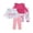 Pink, variant on 12 Months Baby Girls Clothes 18 Months Girl 2 Pack Outfits Set Toddler Girl Long Sleeve Top Pants 4PCS Clothing Set Purple