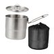 thumbnail image 2 of Olla para acampar al aire libre con tapa, olla para sopa de camping con bolsa de almacenamiento para mochileros, barbacoas, senderismo, picnic y super, 2 of 9