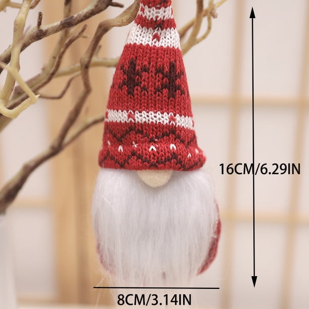 Muñeco de barba sin rostro, decoración navideña para el hogar, adorno navideño, árbol de Navidad colgante, Papá Noel, Año Nuevo 2021, Feliz Navidad