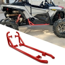Kojem LYPS-007-2 Red Steel Side Nerf Bars for UTV Polaris RZR XP 1000, 900 2014 to 2022