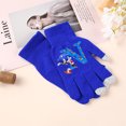 thumbnail image 3 of Guantes Sonics para niños con letras de la A a la Z, guantes de invierno cálidos con dibujos animados de anime, accesorios de moda, regalos bonitos para cumpleaños de niños, 3 of 5