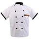 thumbnail image 2 of Camisetas Cortas Plumas Unisexo Uniformes de Cocinero de Negro/ 5 Tamaños - 2XL Yinane Chaqueta de cocinero, 2 of 8