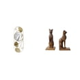 thumbnail image 1 of Espejo de pared,Espejo decorativo nórdico para colgar en la pared,Espejos de pared metálicos decorativos para el hogar,Figura de mesa,Sujetalibros con forma de gato para decoración de, 1 of 8