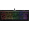 USED HyperX Alloy Core RGB – Membrane Gaming Keyboard, Comfortable Quiet Silent Keys with RGB LED Lighting Effects, Spill Resistant, Dedicated Media Keys, Compatible with Windows 10/8.1/8/7 – Black