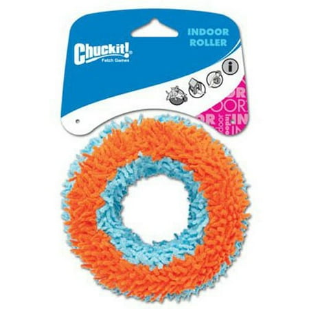 Chuckit! Indoor Roller Dog Toy for Small Dogs and Puppies Orange/Blue One
